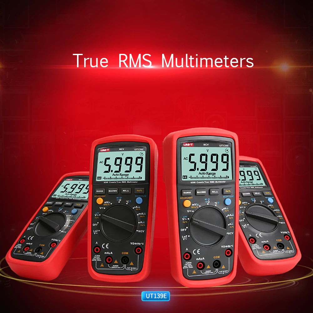 

KKMOON Digital Multimeter 6000 Count DMM AC DC Multi meter Analog bar graph LPF LoZ NCV Temperature capacitor Tester