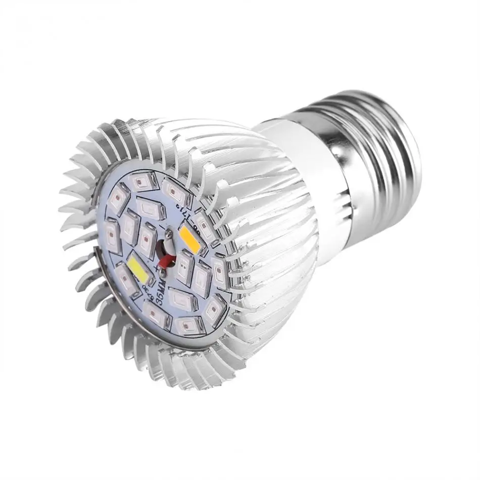 Полный спектр 85 265V 18 LED Grow Light 18W E27/E14/GU10 Led light лампочка цветок завод гидропоники