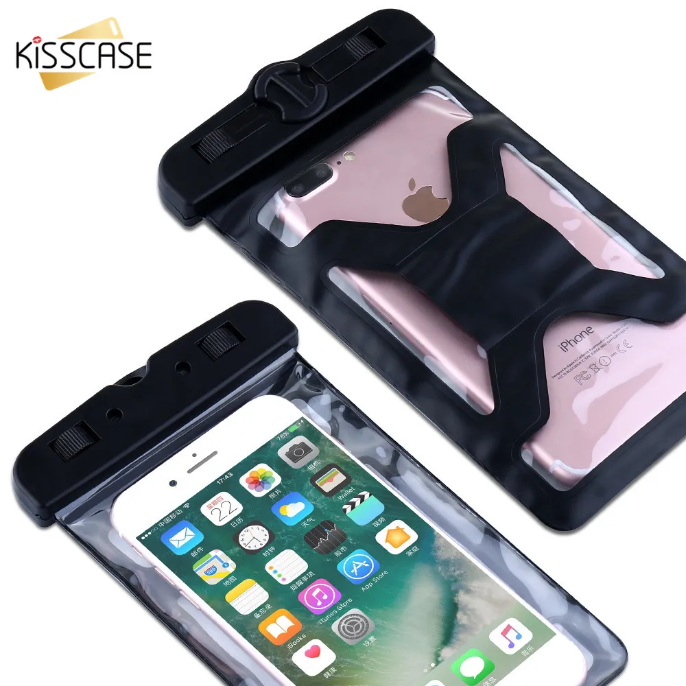KISSCASE IPX8 водонепроницаемый чехол для iPhone X XR XS Max сумка плавания и дайвинга Samsung S10 S9