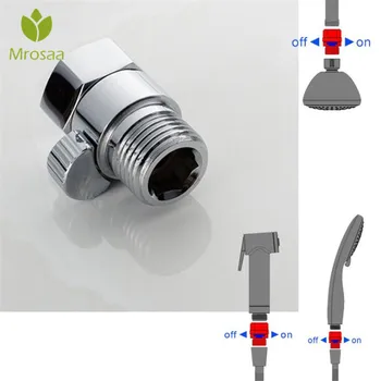 

G 1/2 Copper Shower Head Shut-Off Valve Quick Open Adapter Valve Flow Regulator Stop Switch For Shower Head Hand Bidet Sprayer