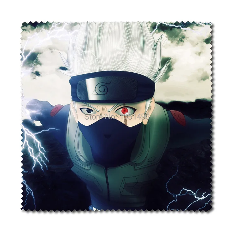 1 шт. фланелевые очки с принтом Uchiha Sasuke из аниме Наруто для очков аксессуаров или