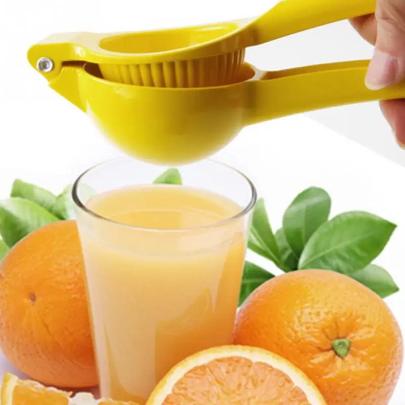 

Professional Juicer Lemon Squzeer Handle Press Manual Strainer Multifunctional Tool Yellow High Quality