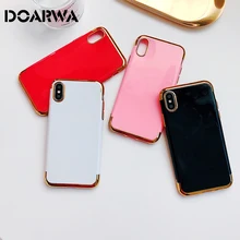 

Soft TPU Back Cover For iPhone Xr X Xs Max Case Soft glue Silicon Phone Case For iPhone XS MAX Xr XS X Luxury Plating Case