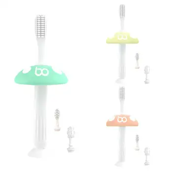 

Baby toothbrush set 0-3 years old silicone soft hair training toothbrush baby baby teether children's milk toothbrush