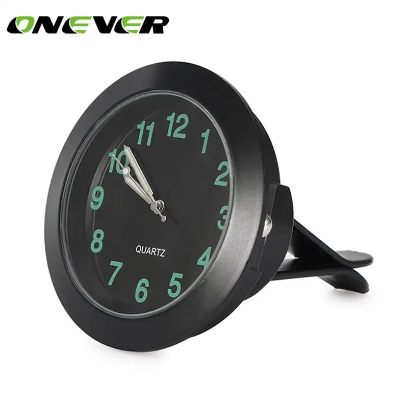 

Onever Mini Car Air Vent Clip Clock Automobile Luminous Dashboard Clock Auto Interior Quartz Analog Watch Car-Styling Clock