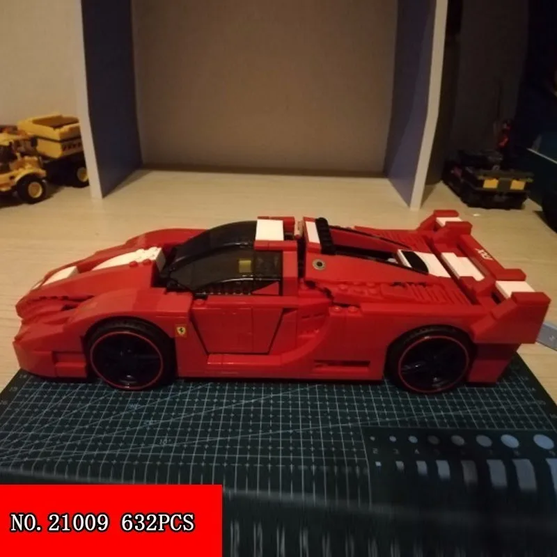 

New Lepin 21009 623pcs Science And Mechanics Group FXX 1: 17 Sports Car Assembling Alpinia Oxyphylla Building Children Toys
