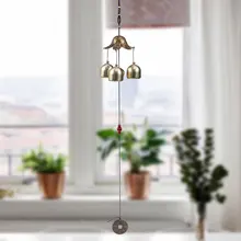 1 шт. винтажный подвесной металлический колокольчик, Медный кулон, подвесное украшение для балкона, для поклонения комнатной двери