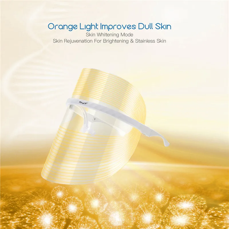 

3 Color Light LED Face Mask Skin Rejuvenation Whitening Wrinkles Removal Acne Face Cleaning Beauty Skin Care Mask Salon Use