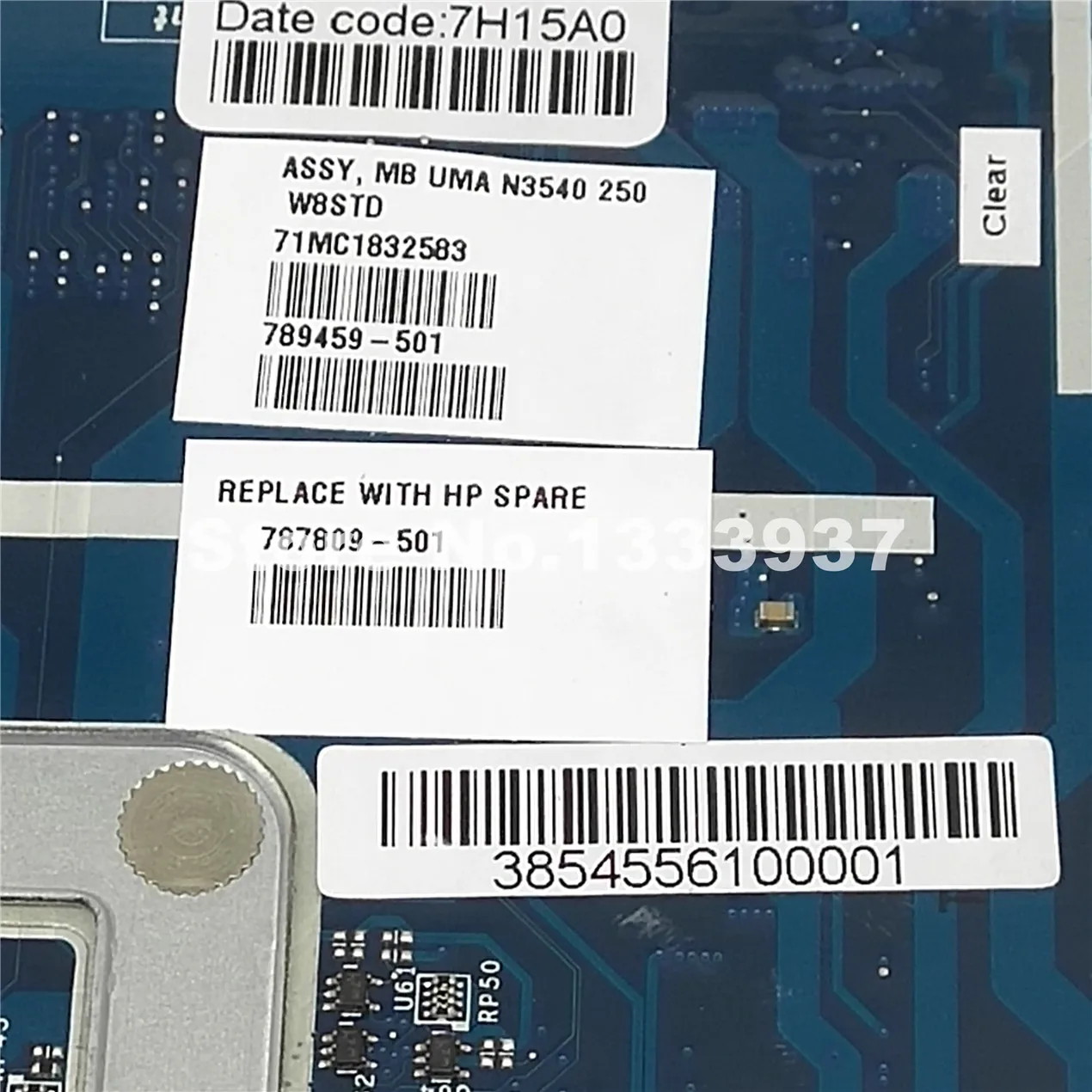 Материнская плата 787809 501 для ноутбука HP 15 R 250 G3 256 15r материнская N3540 SR1YW ZS050 LA A994P 001