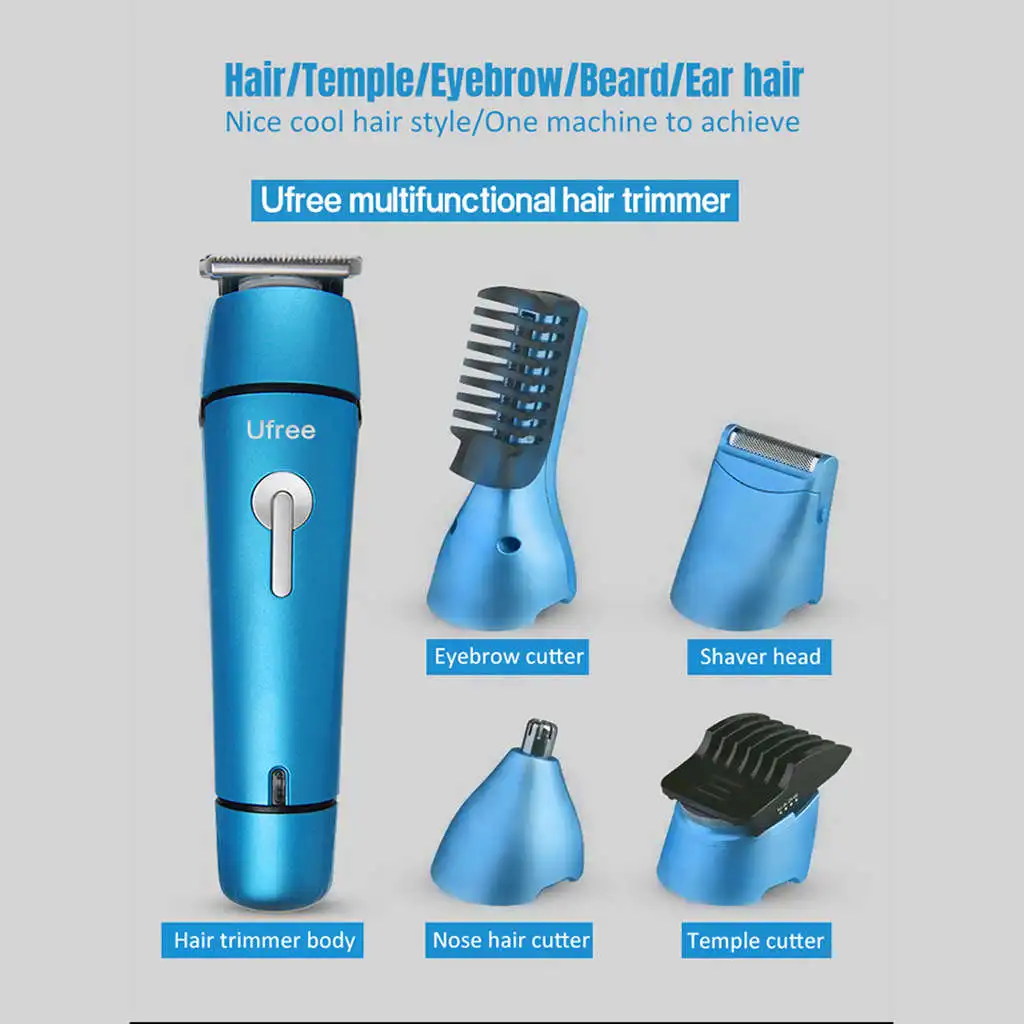  Ufree U-117 Master Barber Kit Stylist Hair Clipper Set Complete Hair Cutting Kit Shaver Multi-Funct