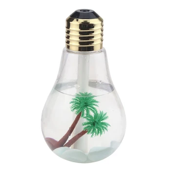 

USB powered discoloration bulb humidifier ultra quiet 7-color night light