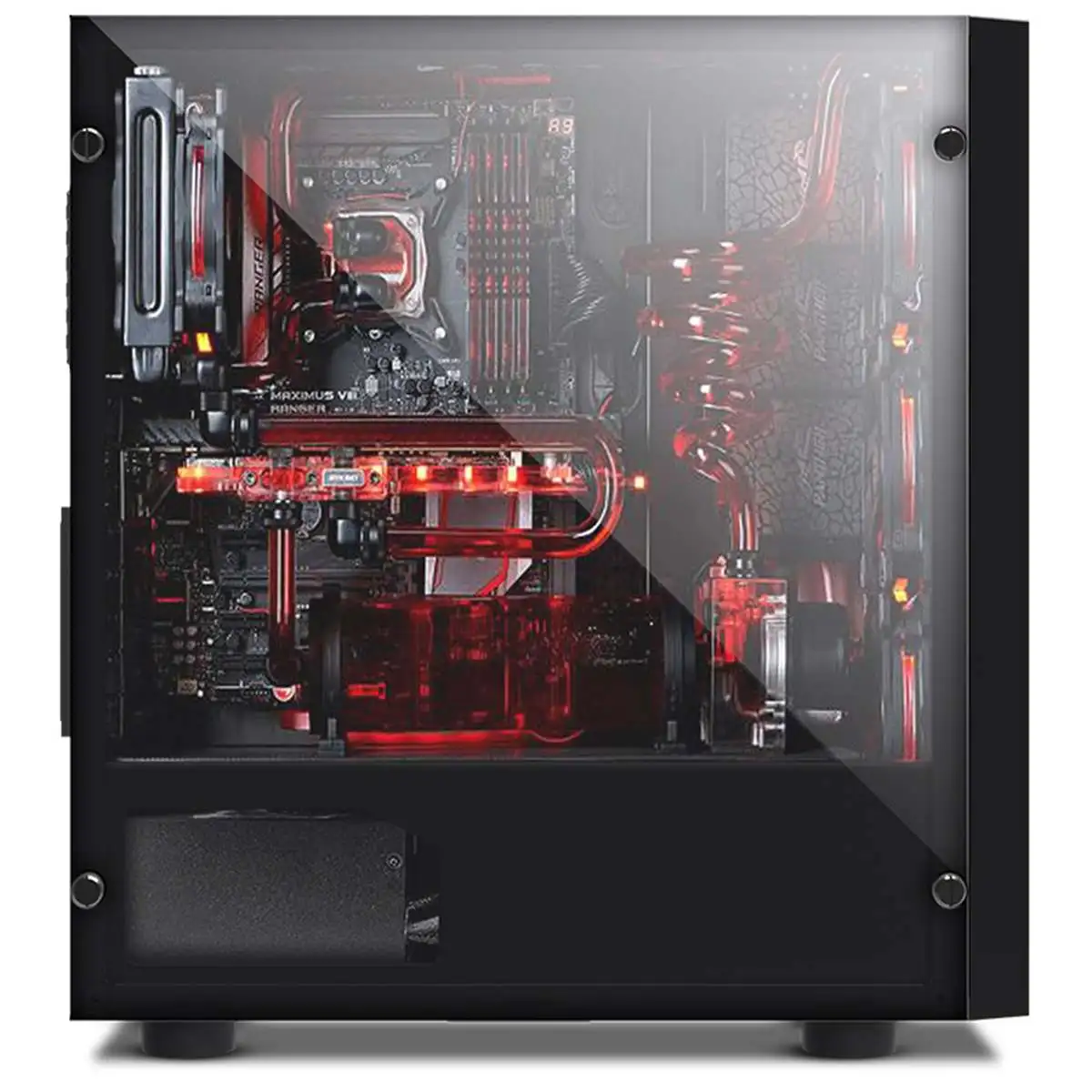 Компьютер игровой ПК чехол V3 MATX 8 вентиляторных портов USB 3 0 для M ATX/Mini ITX