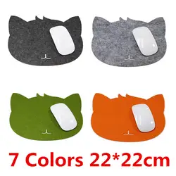 7 цветов коврик для мыши в форме кошки, Противоскользящий коврик для мышки для ноутбука, коврик для мышки, Коврик Для Мыши для ПК, ноутбука