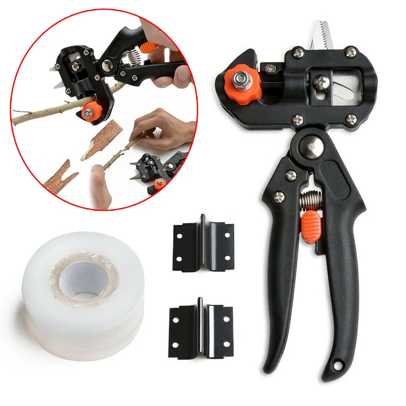 

2pcs new Professional Nursery Fruit Tree Grafting Knife Tool Pruner 2 Extra Blades+Tape high quality accessories parts
