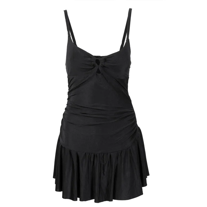 

New Style Ladies Push-up One-piece Swim Dress Swimsuit Bikini Swimwear Plus Size Tankini