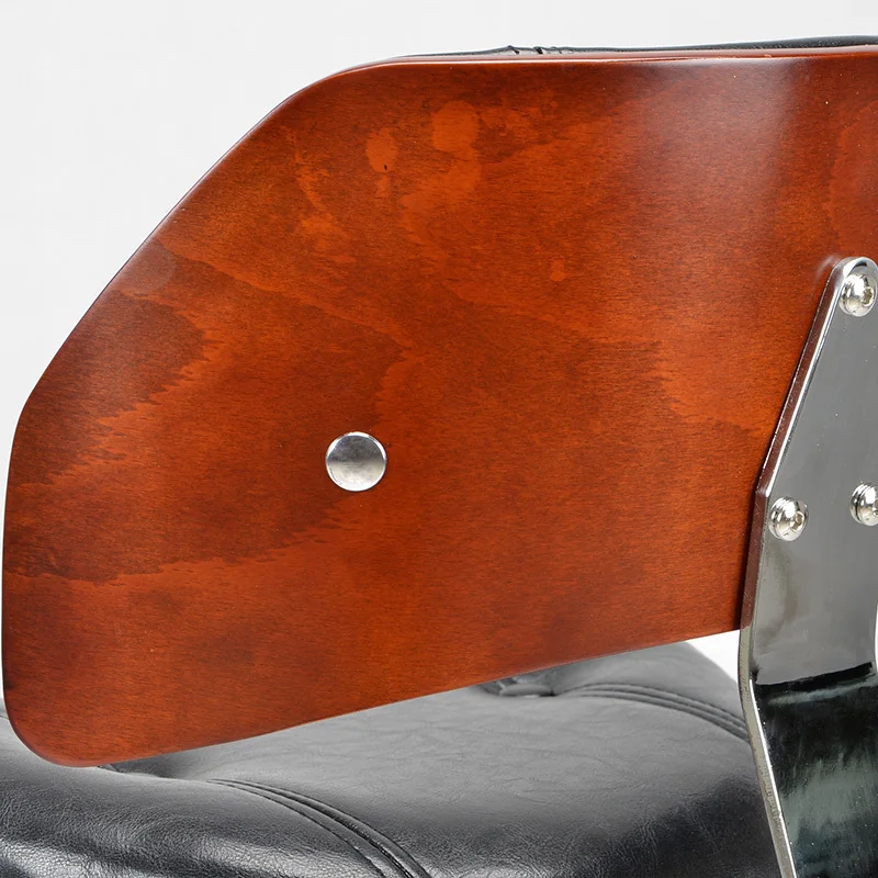 Retro Design Lifting Swivel Bar Chair Rotating Adjustable Height Pub Bar Stool Chair Footrest PU Material Reception cadeira