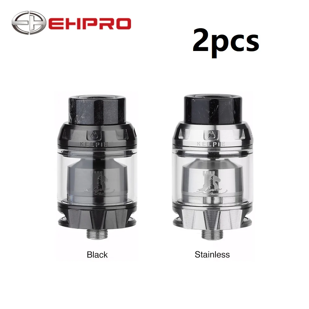 

2pcs Original Ehpro Kelpie RTA 2ml Capacity with Dual Posts & Simple Cotton Wicking & Honeycomb Air Slot VS Zeus X RTA/Drop Dead