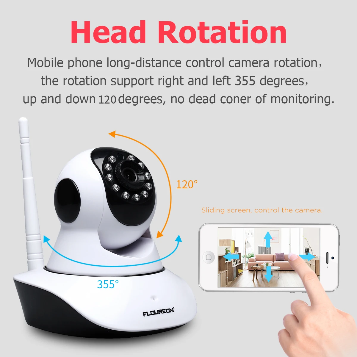 Floureon Беспроводная CCTV ip камера безопасности 720 P Wifi 1MP видео для наблюдения в