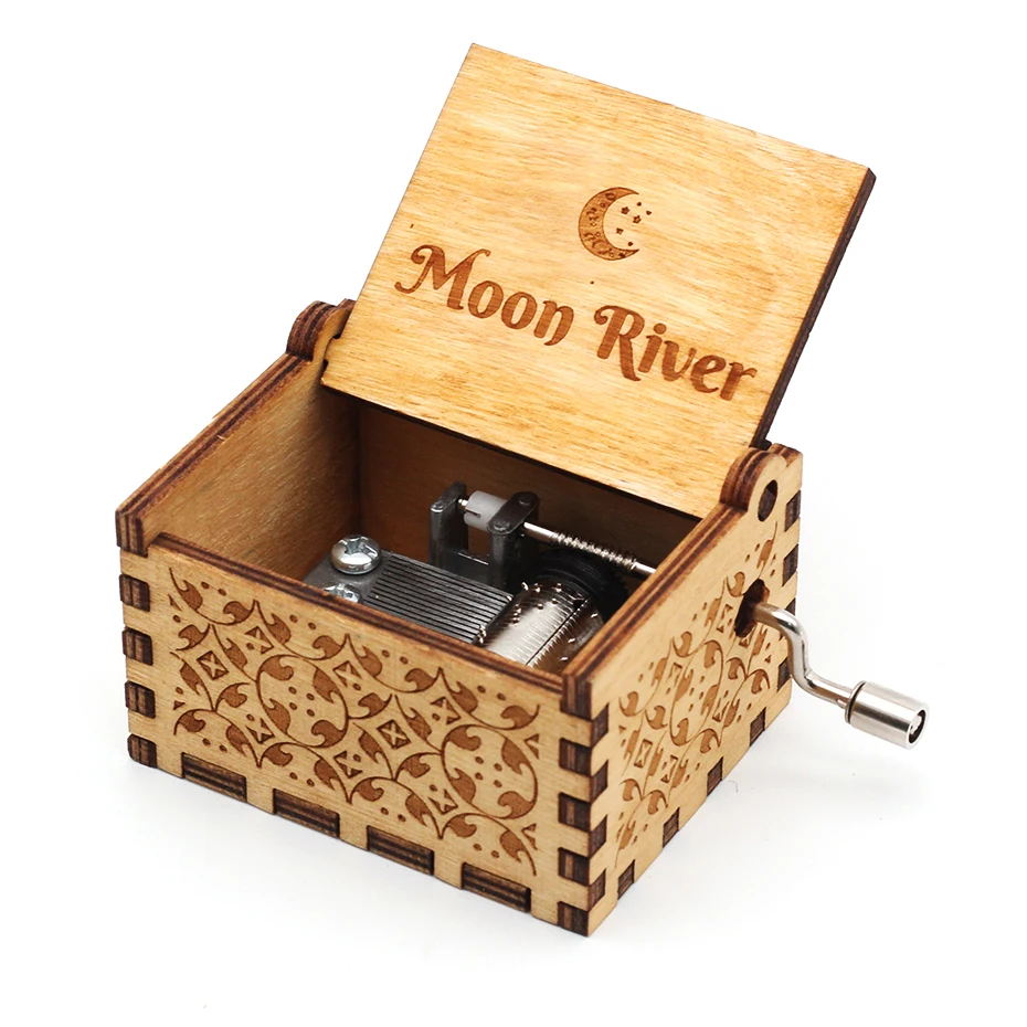 

New Wood Moon River Star Wars Music Box You Are Our Sun Rose Life Digimon Game Of Thrones Birthday Gift Childrens Day Gift