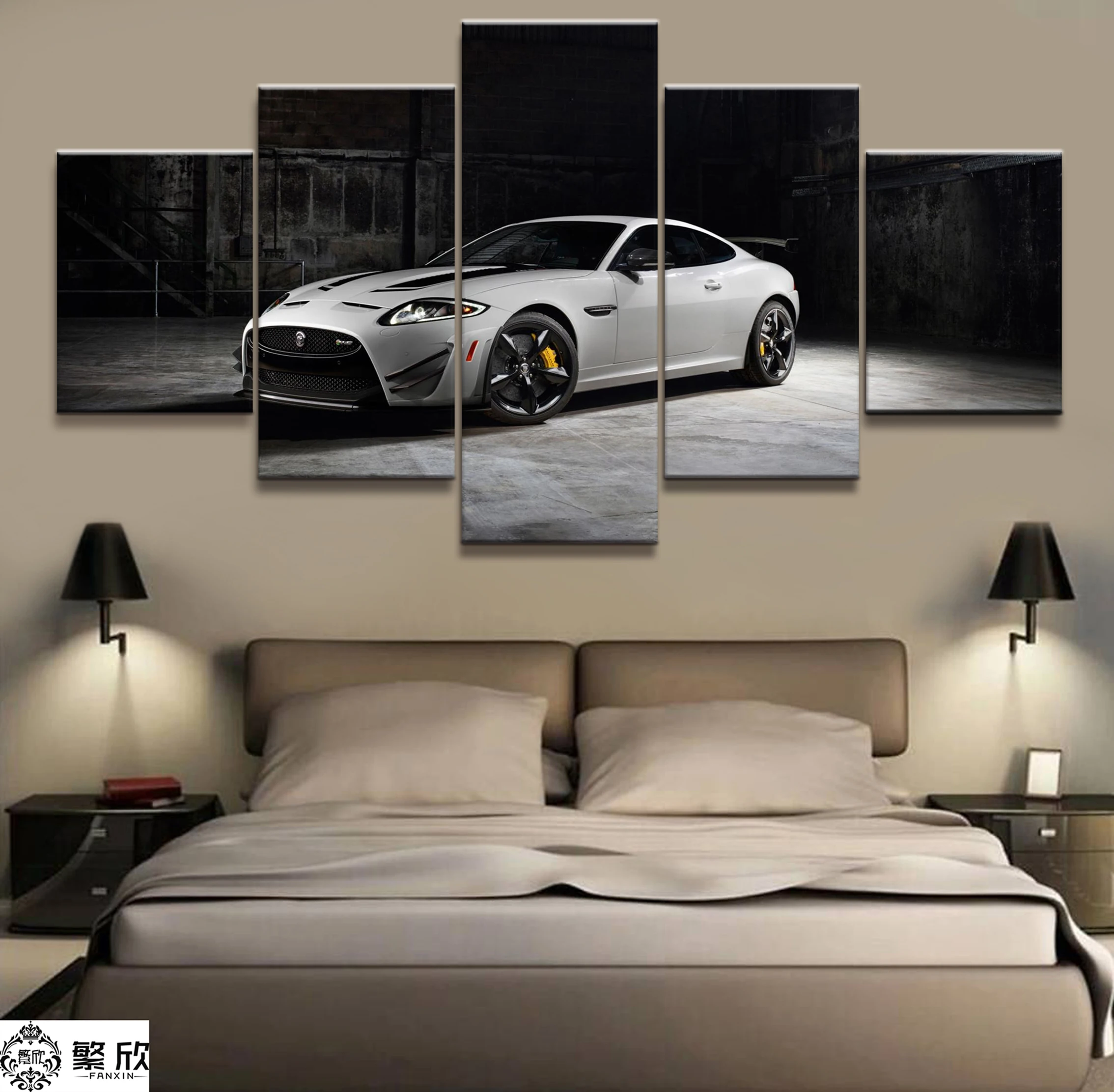 

Home Decor Modular Canvas Picture 5 Piece Super Car Poster Art Painting Poster Wall For Home Canvas Painting Wholesale