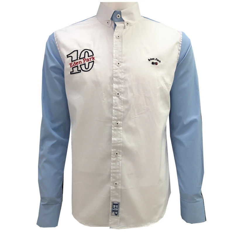 

2018 Men Fashion Casual Long Sleeved Eden Park Shirt Camisa Masculina Male Social Business Dress Shirt Brand Men Clothing 123