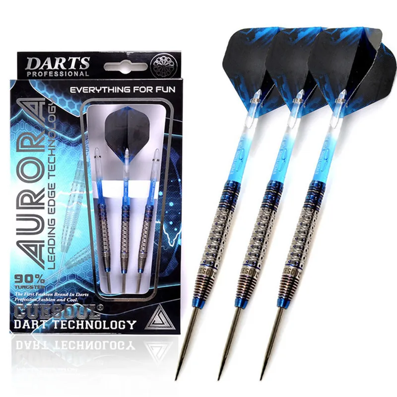 

CUESOUL 3pcs/set 23/25/27g 145mm Tungsten Steel Tip Darts With Translucent Dart Shafts And Flights