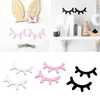 2pcs Eyelash Wall Sticker Living Room Decoration DIY Craft Cartoon 3D Wood Wall Stickes DIY Cute Eyelash Closed Eye Home Decal ► Photo 1/6