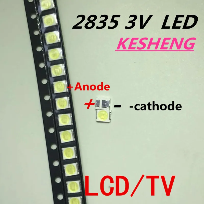 Jufei 1 Вт 2835 3 V SMD светодиодный 3528 88LM bianco Freddo Per La ТВ/ЖК-дисплей подсветка аппликатор 1000 шт