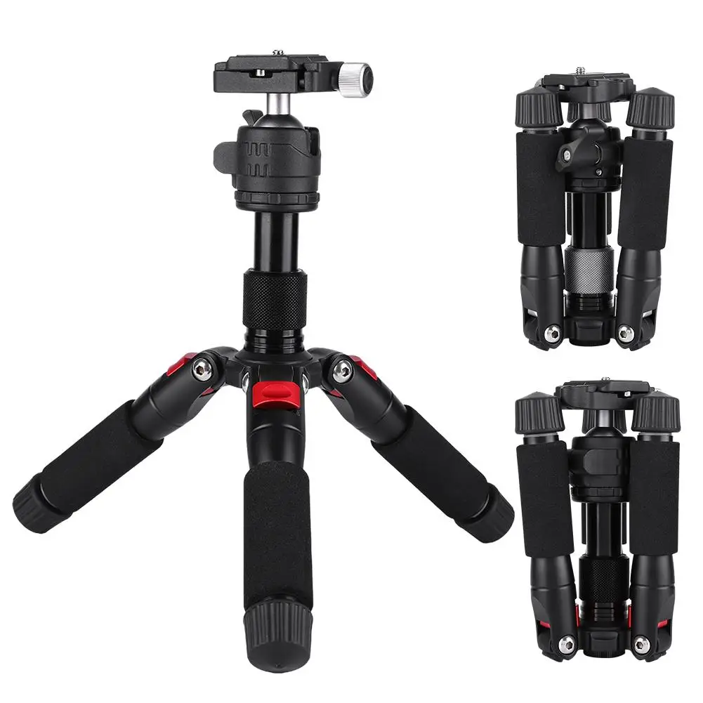 K521 мини штатив портативный Настольный выдвижной 360 градусов Штатив для DSLR