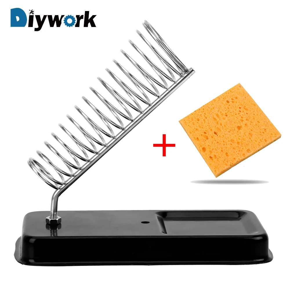153.76руб. 26% СКИДКА|DIYWORK Электрический паяльник подставка держатель с сварочной чистящей губкой колодки Универсальный Высокая термостойкость|Электрические паяльники| | - AliExpress