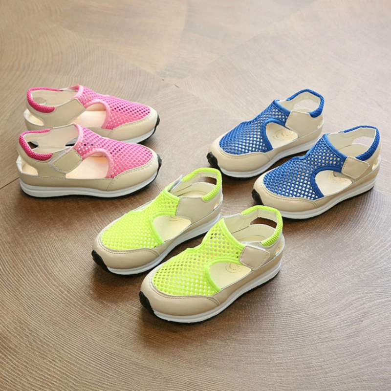 

Children's Shoes 2019 Spring and Summer Boys Sports Shoes and Baby Girls Casual Sandals Kids Net Shoes European Size 21~36 Child