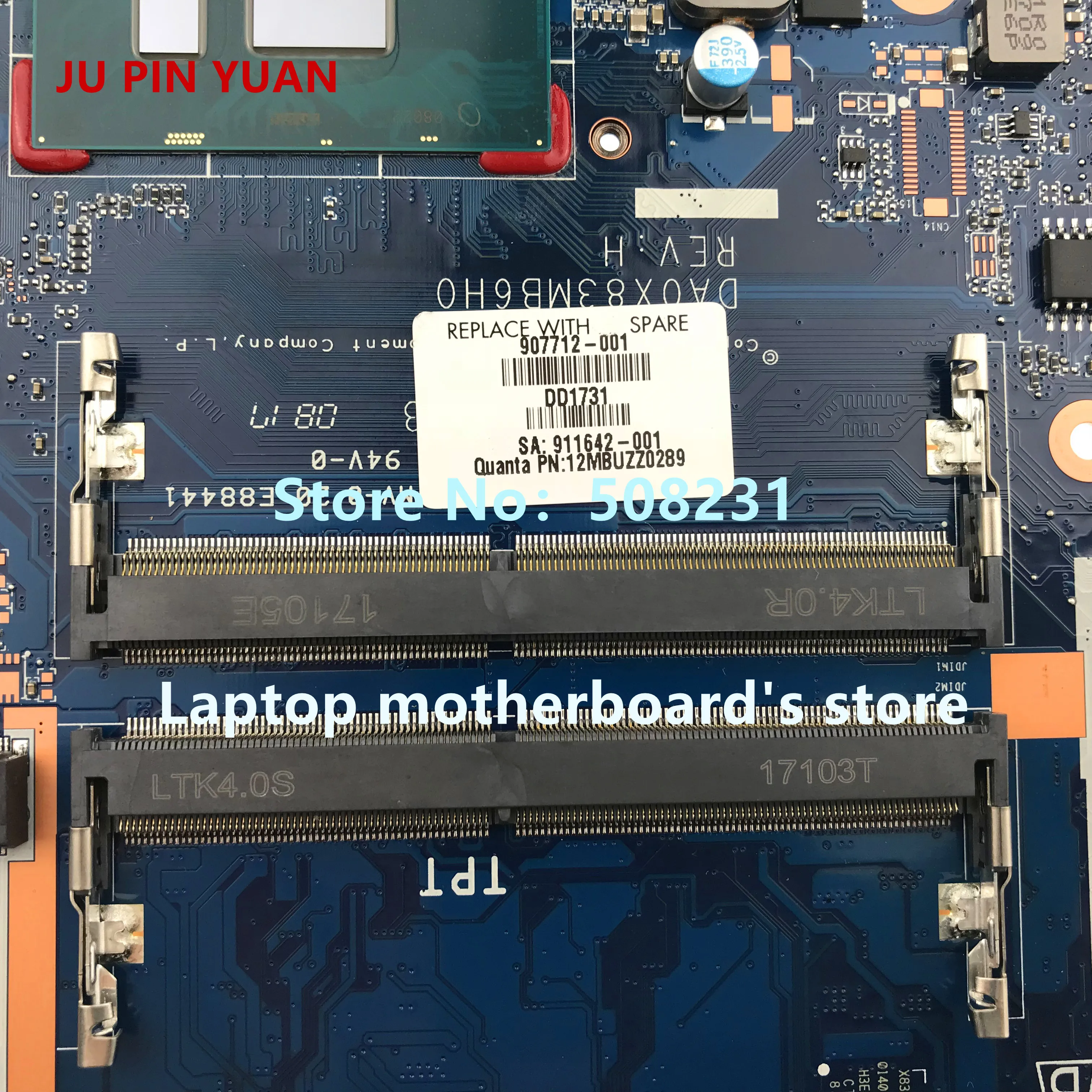 جو دبوس يوان 907712-601 907712-001X83 DA0X83MB6H0 محمول لوحة رئيسية لأجهزة HP ProBook 450 G4 الكمبيوتر الدفتري I7-7500U اختبار بالكامل