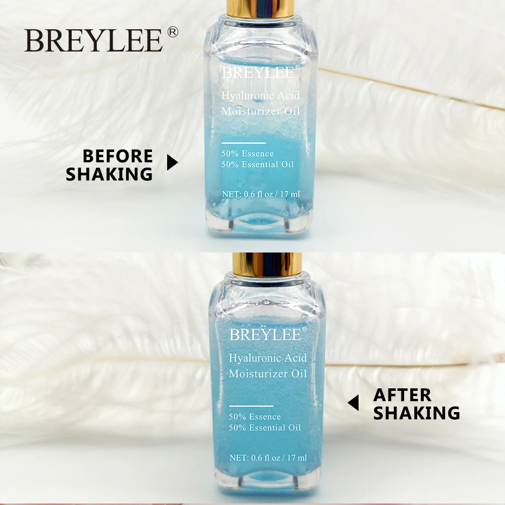 Breylee Hyaluronic Acid Essential Oils Moisturizer Nourishing Facial Serum Anti-aging Wrinkles Whitening Face Skin Care Essence