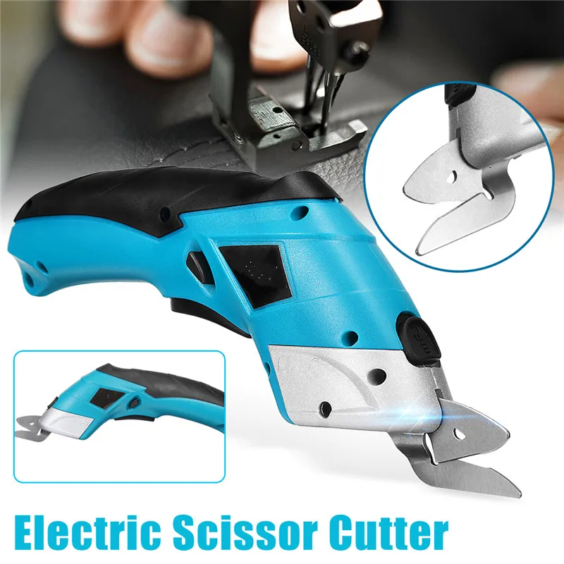 

KIWARM 1PC 4V Electric Scissor Auto Cutter Cordless Tailors Scissors Rechargeable For Cutting Garment Fabric Portable