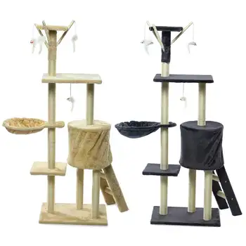 Tree Scratcher Pole Gym House Furniture 1