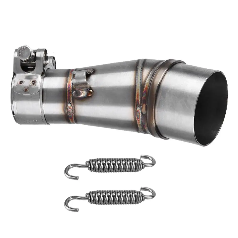 tubo de escape Motorcycle Exhaust Mid-Pipe Middle Pipe Link Connect Adapter for Kawasaki Z250 Ninja300 motocicleta accessories | Автомобили