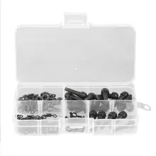 Комплект оснастки для ловли карпа C рыболовные принадлежности спиральные рукава для карпа 8-word поворотный кольцевой шарнир защелки