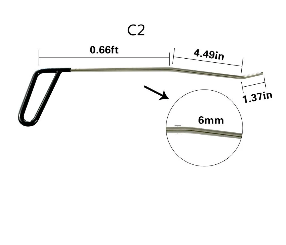 Инструменты PDR, новое качество, крючки, стержни, безболезненное удаление вмятин, набор для ремонта автомобиля, авто инструменты, для удаления вмятин на двери