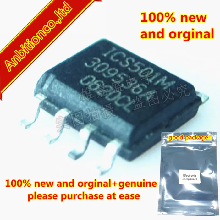 

10pcs 100% new and orginal ICS501 ICS501M ICS501MILFT SOP8 LOCO PLL CLOCK MULTIPLIER in stock