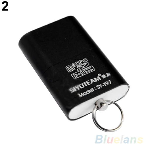 Портативный мини USB 2,0 Micro SD TF T-Flash памяти флэш-накопитель адаптер кард-ридер для компьютера ПК ноутбука