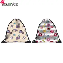 Для женщин мужчин 3D цифровой печати Открытый шнурок рюкзак для девочек унисекс пляжные спортивные дорожные сумки на плечо