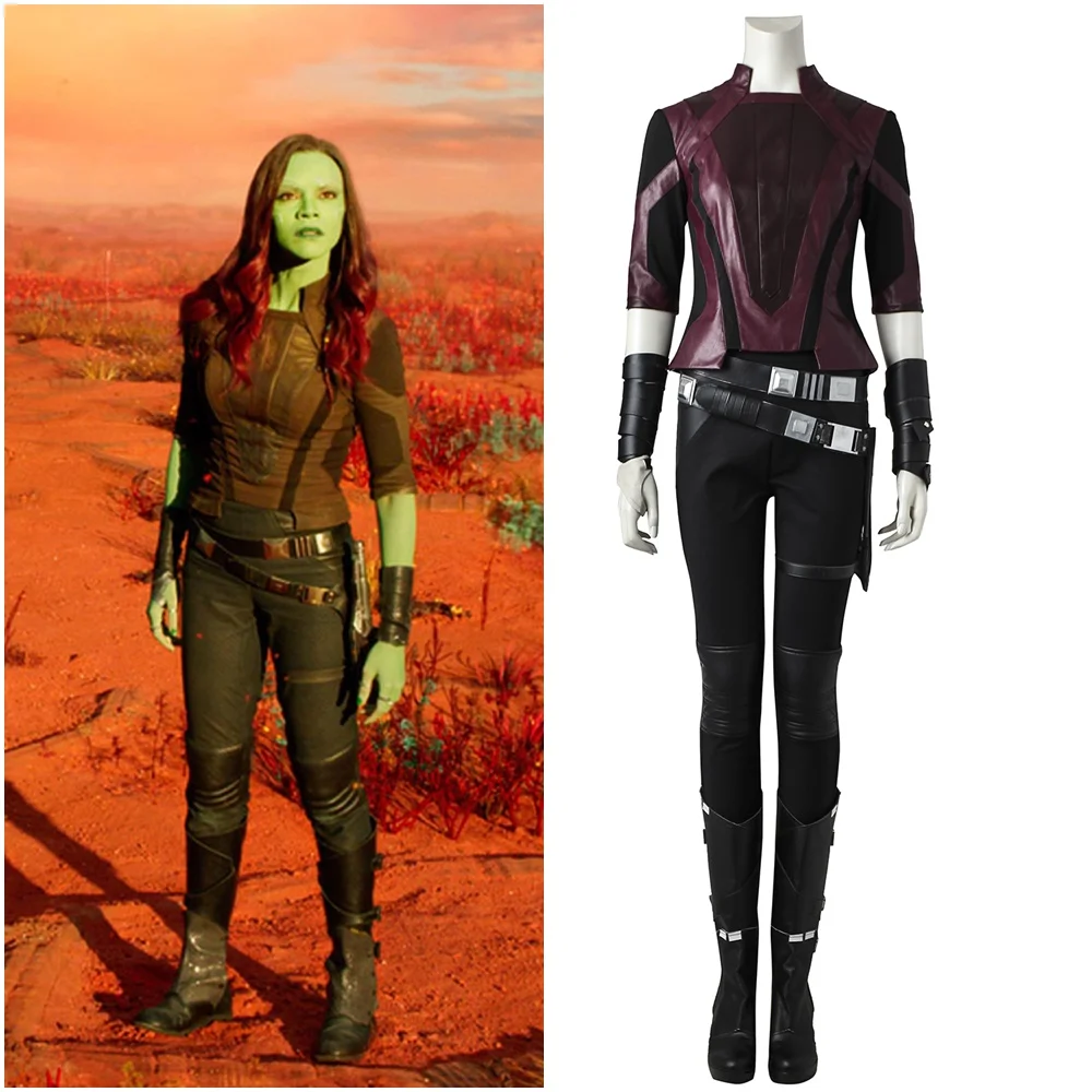 

Guardians of the Galaxy Vol 2 Gamora Cosplay Costume Jacket Handmade