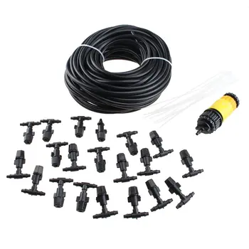 

Hot sale-20M 66FT Outdoor Garden Patio Misting Cooling System with Plastic Mist Nozzle