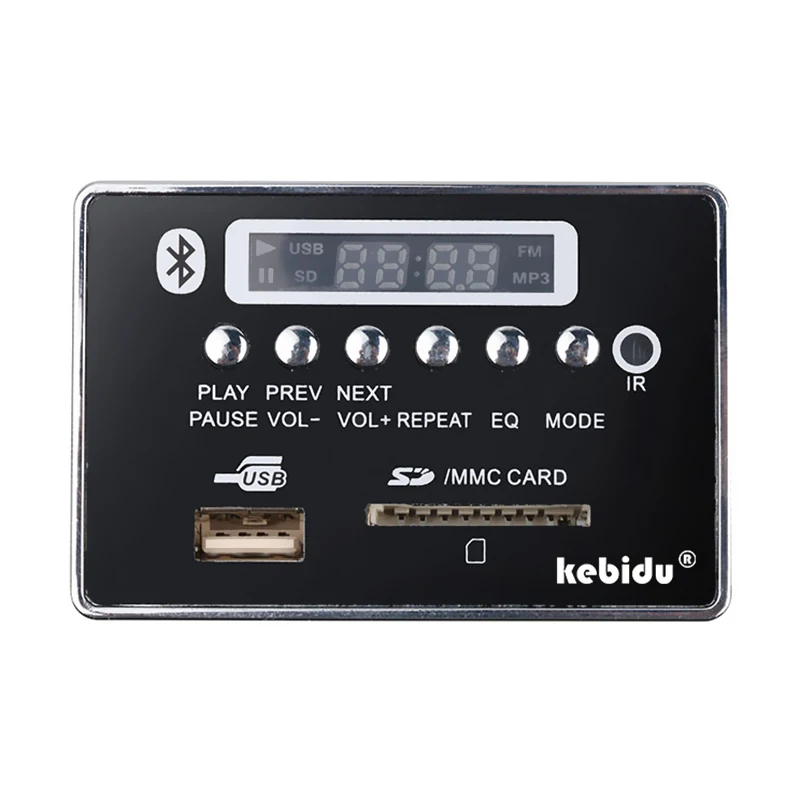 

Bluetooth Hands-free MP3 Decoder Board Module Car USB MP3 Player Integrated Remote Control USB FM Aux Radio for Car