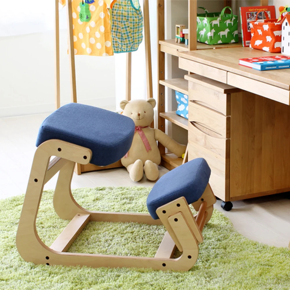 

Ergonomically Designed Kneeling Chair Wood Modern Office Furniture Computer Chair Ergonomic Posture Knee Chair For Kids Study
