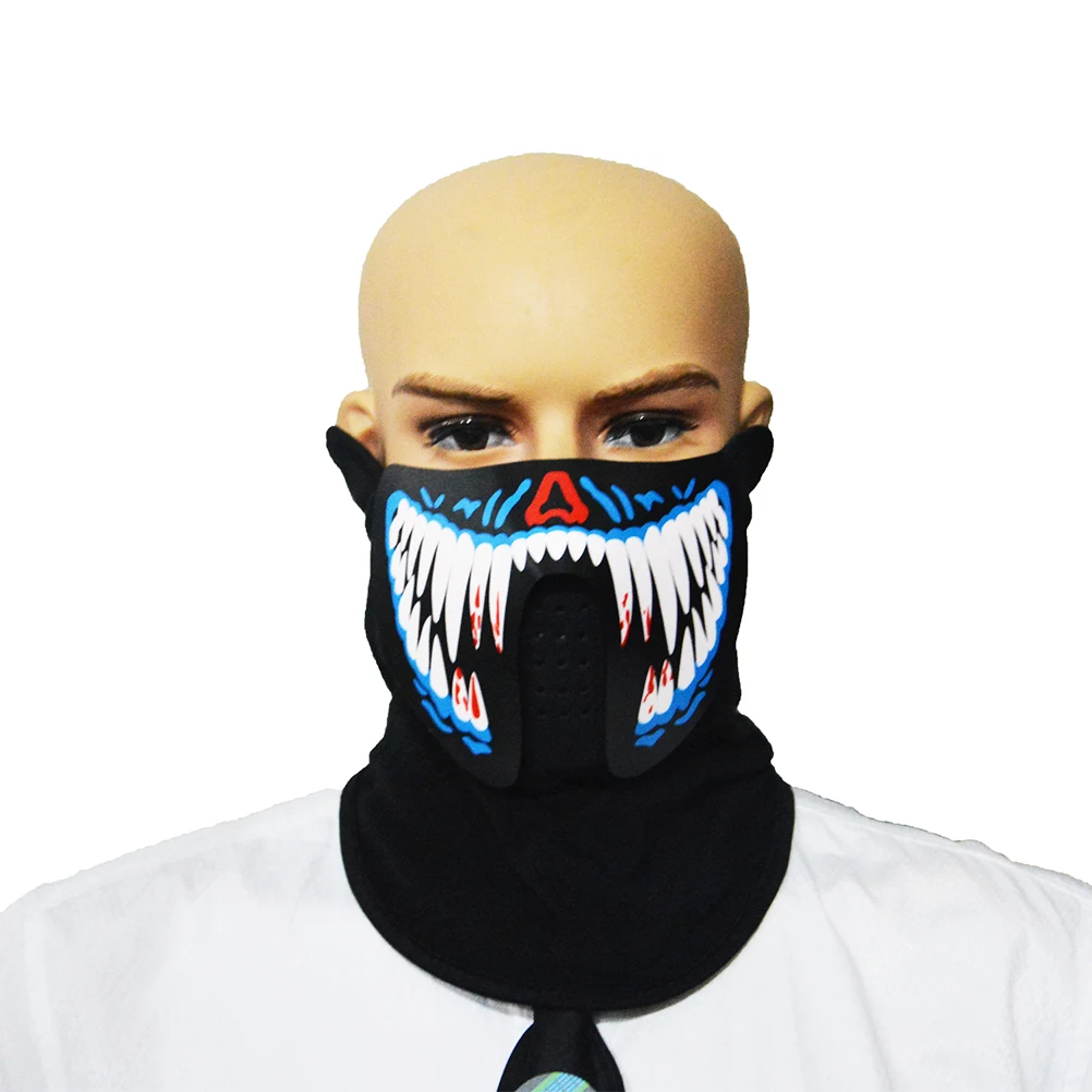 

Wire Glowing Mask Luminous Voice Control LED Light Up Cool Masks for Festival Party Show Led Luminous Wire Mask