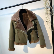 Курточка-бомбер Casaco куртка с капюшоном зимняя Толстая куртка для женщин мото и байкерские карманы молнии отложной воротник двусторонний