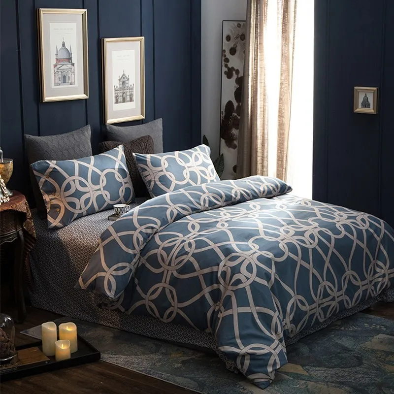 

Modern Elegant Design Fiber 3pcs Duvet Cover Set 1pc Duvet Cover 2pcs Pillow Cases 2.0*2.3m Bed Set Home Textiles Gift Set