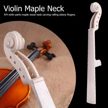 

Violin Maple Neck Hand Carved Maple Wood Violin Part Music Instrument Accessories for Luthier Training Performance