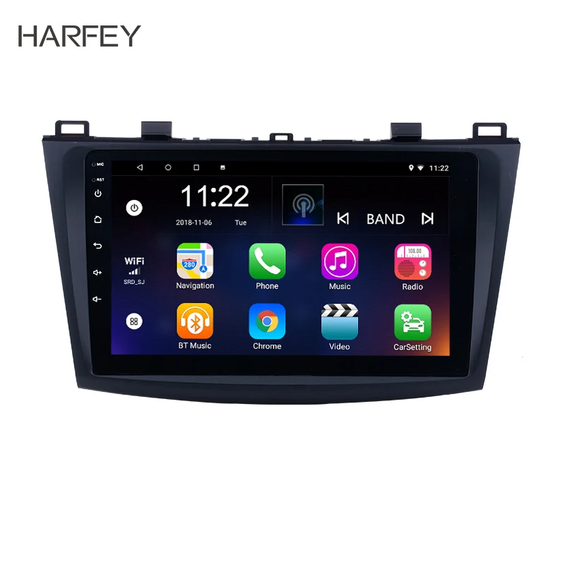 

Harfey Android 8.1/9.0 9" 2Din Car Radio For 2009 2010 2011 2012 MAZDA 3 GPS Multimedia Player 3G Wifi Head Unit Auto Stereo